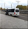 ST3188 : Minibus in Newport city centre by Jaggery