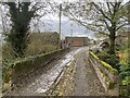 Muddy farm track at Hafod wen