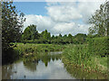 Canal and farmland near Whittington in Staffordshire