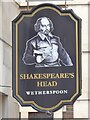 TQ3081 : Shakespeare's Head pub sign by Philip Halling