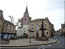 NT6420 : The Jubilee fountain and Market Place, Jedburgh by JThomas