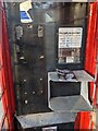 Inside a former phonebox, Gwehelog, Monmouthshire