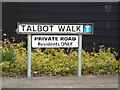 Talbot Walk sign