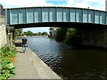 SE5023 : Fernley Green bridge over the Aire and Calder canal at Knottingley by derek dye