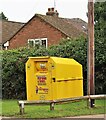 Collecting bin for old clothes, Broad Oak Brede