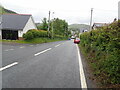 The A487 on the southern side of Tal-y-Bont