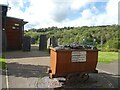 Coal mine truck outside visitor centre, Taff Bargoed Park