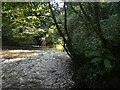 River under the Penllywn Tramway Bridge