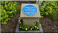 Blue plaque to Jedidiah Buxton at Elmton, Derbyshire