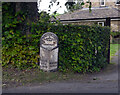 Milestone on Leathley Lane (B6161), Leathley