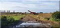 Track across farmland off Brand Road