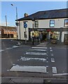 ST3390 : Zebra crossing to Sainsbury's Local, Caerleon by Jaggery