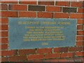 SD3035 : RNLI station, Blackpool Promenade - foundation stone by Stephen Craven