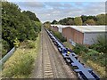 Long tail, northbound container freight, Warwick