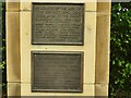 Eldwick War Memorial names