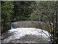 Weir on the River Colne seen from Golcar Aqueduct