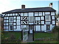 Old black and white timber-framed house in Yeaton