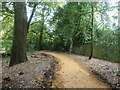 Resurfacing work, at Hiltingbury Lakes