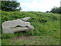 Beautifully carved bench by the Wales Coast Path