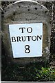 Old Milestone, A361, Marston Road, north of Trudoxhill