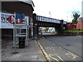 Railway bridge over the B771 near Barrhead Railway Station