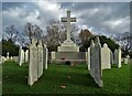 TQ2577 : Military memorials in Brompton Cemetery by Neil Theasby