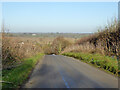 Wappenham Road dropping down to Wappenham