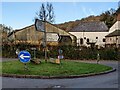 Grassy roundabout, Mounton, Monmouthshire