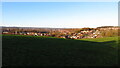 Un-defined field path northwest of Laurel Farm with a view towards Chesterfield