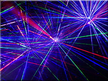 ST1776 : The "Laserlight" installation, Christmas at Bute Park, Cardiff by Ruth Sharville