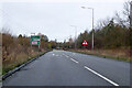 A509 nearing roundabout, Chicheley Hill