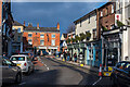 SK3516 : Bath Street and a diversion, Ashby-de-la-Zouch by Oliver Mills