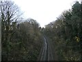 Looking east-northeast from Clandon Road Bridge (15/54)