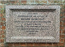 SP5074 : Rugby commemorative plaque by Alan Hughes