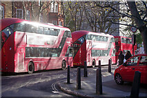 TQ2982 : Buses on Churchway by Stephen McKay