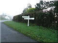 Fingerpost on Church Lane, Nunburnholme