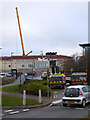 SO8754 : Worcestershire Royal Hospital - big crane by Chris Allen