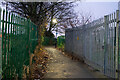 Penstock Path alongside the East Coast Mainline