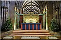 SJ4066 : The High Altar in Chester Cathedral, Christmas 2021 by Jeff Buck
