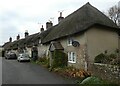 Moreton, Dorset - Row of thatched cottages