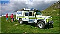 SD8964 : Mountain rescue team at Malham Cove by Mark Percy