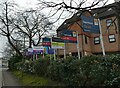 Estate agents signs in Mount Hermon Road