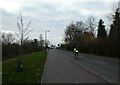 Cyclist in Woking Park Road