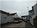 Bus entering junction of Walton and Monument Roads