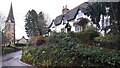 Broadland Cottages and the church at Sheet