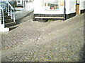 Cobbled street surface on Mount Zion