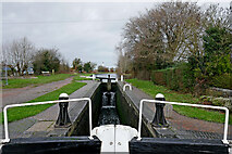 SO8691 : Botterham Top Lock near Wombourne, Staffordshire by Roger  D Kidd