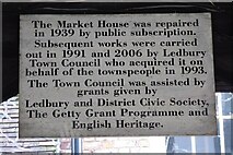 SO7137 : Notice on a Ledbury building by Philip Halling