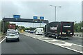 Traffic congestion at the M4/A465 junction