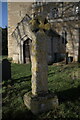 SK8524 : Ancient cross in St Bartholomew's churchyard. by Bob Harvey